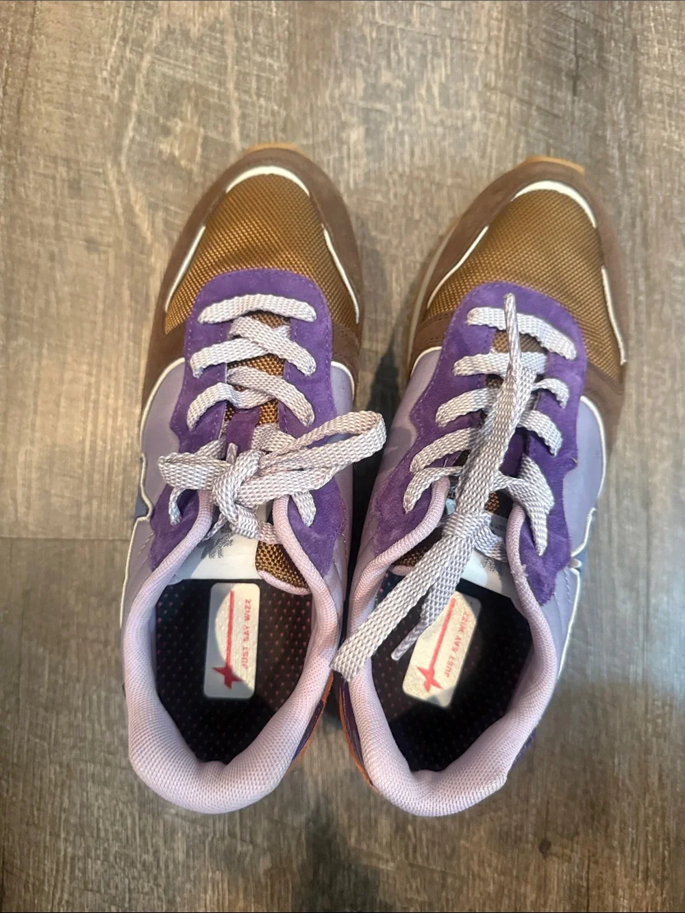 Women's Athletic Sneakers in Purple and Brown